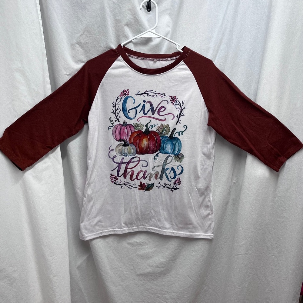 Ladies size S Thanksgiving shirt